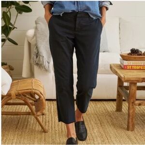 Frank & Eileen Women’s Black Wicklow Chino Raw Hem Pants Size 4